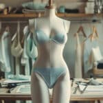 Sample swimwear in a swimwear factory